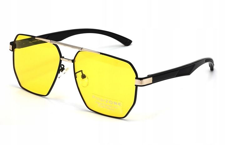 Okulary męskie dla kierowców jazdy nocą polaryzacyjne uv400 etui polarzone zdjęcie 3