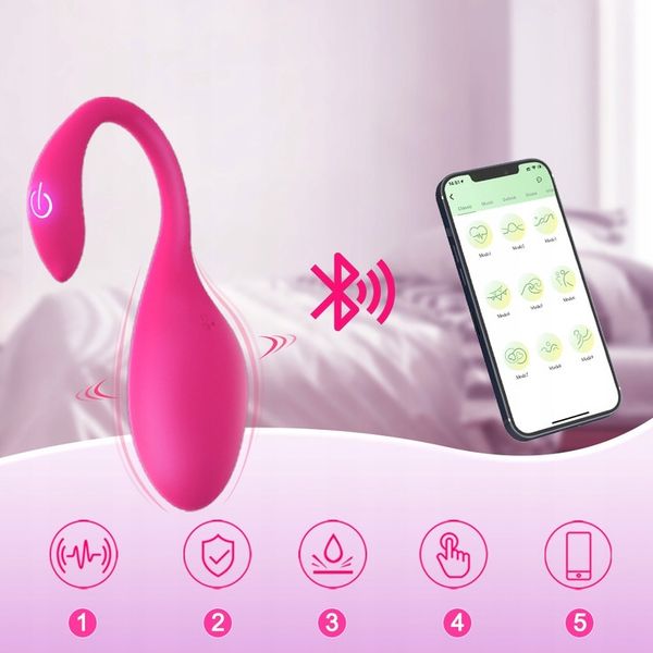 Wibrator sterowany aplikacją wibrujące jajko APP zdjęcie 4