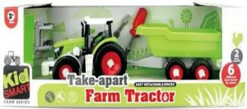 Traktor z przyczepą do skręcania zdjęcie 1