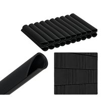 KLIPSY DO TAŚMY OGRODZENIOWEJ ZACZEPY MONTAŻOWE 20szt CZARNE 4,5cm