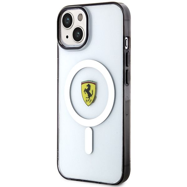 Etui Ferrari do iPhone 15 Plus, iPhone 14 Plus, Przezroczysty MagSafe zdjęcie 2