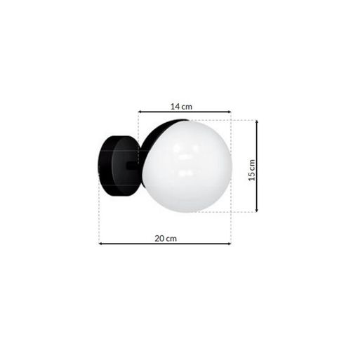 Kinkiet SFERA BLACK 1xE14 na Arena.pl