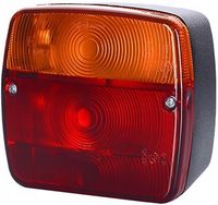 Lampa tylna przyczepki przyczepy mała solidna na żarówkę 12V solidna POLSKA