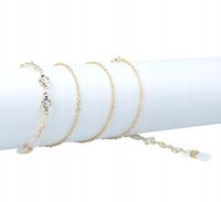 ZAWIESZKA ŁAŃCUSZEK DO OKULARÓW Damski Złoty