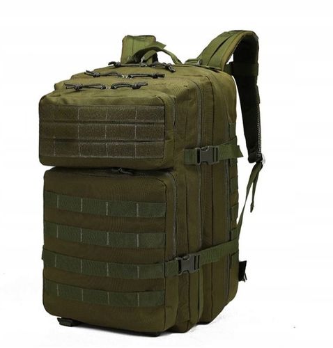 DUŻY PLECAK WOJSKOWY POJEMNY TURYSTYCZNY TAKTYCZNY MILITARNY 45L + FLAGA na Arena.pl