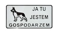 tablica 15*29cm ja tu jestem gospodarzem - tab d p11