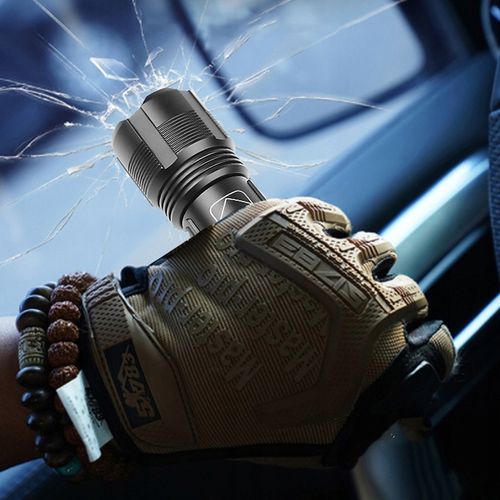 METALOWA Latarka Taktyczna LED Akumulatorowa MOCNA Szperacz Reflektor +Zoom na Arena.pl