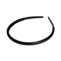 Francuska opaska do włosów czarna cienka