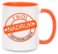Kubek z nadrukiem zdjęcie grafika tekst logo prezent reklama Twój PROJEKT