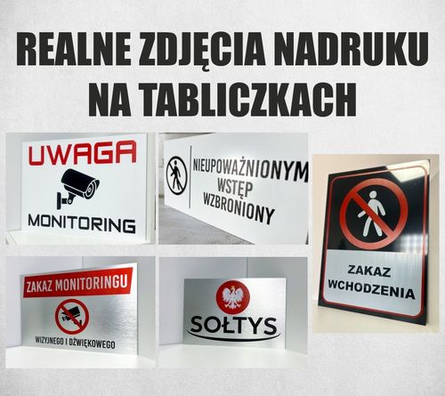 Tabliczka znak informacyjny nadruk uv dibond 40x30 STOSUJ OCHRONĘ OCZU na Arena.pl