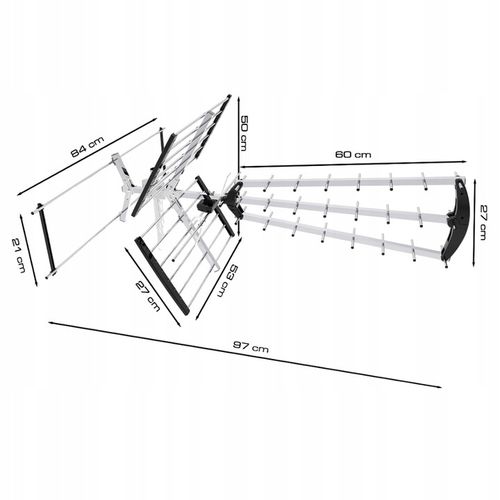 ANTENA KIERUNKOWA DVB-T2 DO TV NAZIEMNEJ MUX8 Filtr LTE HD 4K UHF VHF 120km na Arena.pl