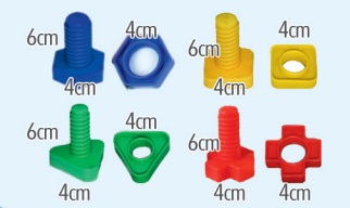 klocki edukacyjne śruby King na Arena.pl