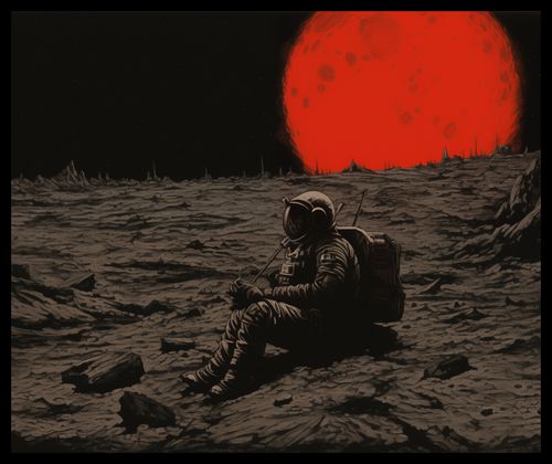 Plakat 60x50cm Samotność w Kosmosie na Arena.pl