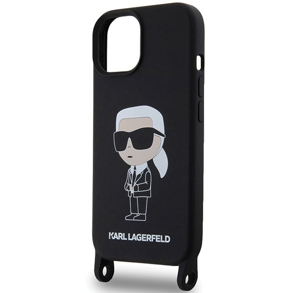 Etui Karl Lagerfeld do iPhone 15, iPhone 14, iPhone 13, Czarny zdjęcie 5