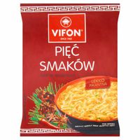VIFON PIĘĆ SMAKÓW 70G ZUPA BŁYSKAWICZNA NOODLE