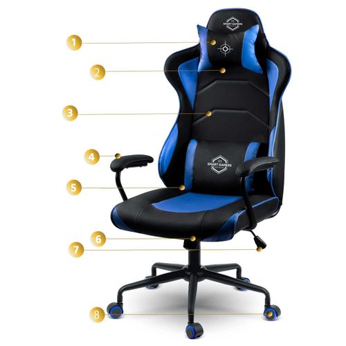 Fotel gamingowy Sofotel Yasuo - niebieski - 2591 na Arena.pl
