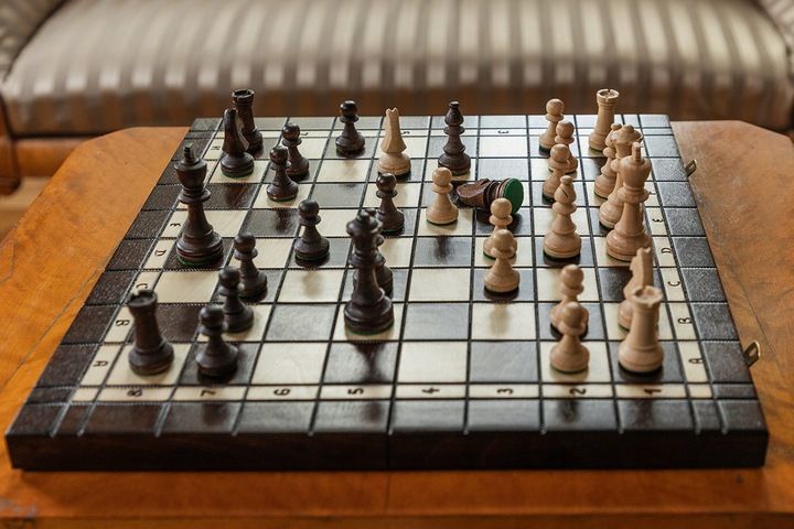 Szachy+ Backgammon+Warcaby duże/ Tryktrak zdjęcie 10