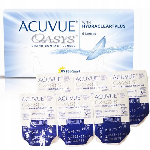 Acuvue Oasys 6 szt. moc -2,00 BC 8,4 na Arena.pl