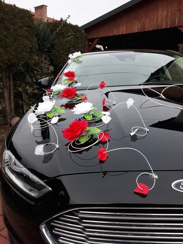 Dekoracja samochodu ozdoby na auto do ślubu płatki na Arena.pl