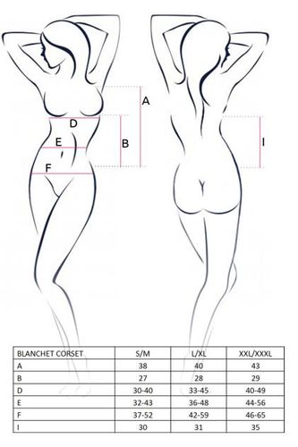 bielizna-blanchet corset cream l/xl - casmir na Arena.pl