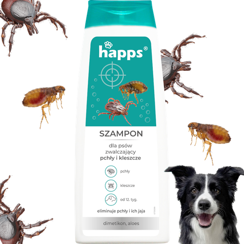 happs - szampon dla psów na pchły i kleszcze 250ml na Arena.pl