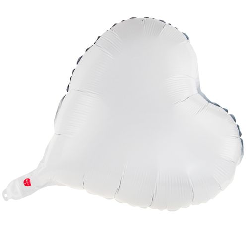 BALON FOLIOWY SERCE BIAŁY NA HEL WALENTYNKI na Arena.pl