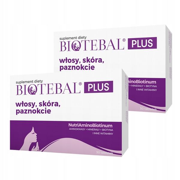 BIOTEBAL PLUS WŁOSY SKÓRA PAZNOKCIE 30 + 10 TABLETEK zdjęcie 8