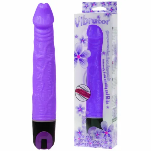 baile vibrator wielobiegowy 21,5 cm fioletowy tpr teksturowany na Arena.pl