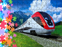 Puzzle tradycyjne Pociągi - Train