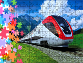 Puzzle tradycyjne Pociągi - Train