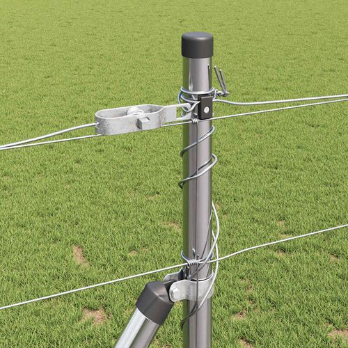 Ogrodzenie pastwiskowe Srebrny 50 x 1.2 m Stal galwanizowana na Arena.pl