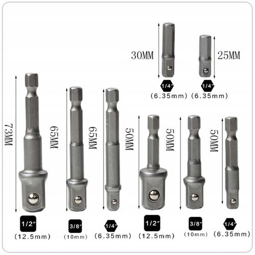 REDUKCJE ADAPTERY DO WKRĘTARKI NASADKI 1/4 3/8 1/2 PRZEJŚCIÓWKI SERWISOWE na Arena.pl