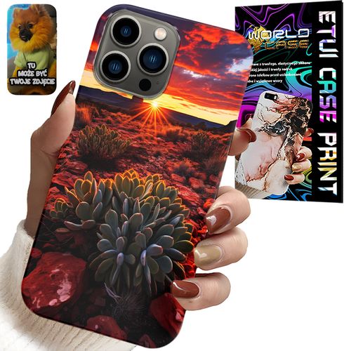 ETUI DO IPHONE 13 PRO - MEKSYKAŃSKA PUSTYNIA WIDOKI CASE + SZKŁO na Arena.pl