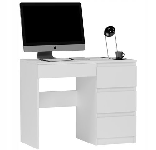 Meble Biurko komputerowe stolik 90cm białe N34 na Arena.pl