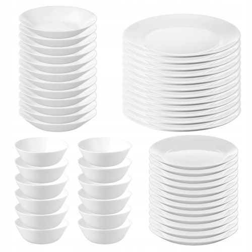 SERWIS OBIADOWY IKEA OFTAST 48 SZT TALERZE 12 OSÓB TALERZYKI MISKI MISECZKI na Arena.pl