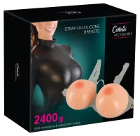 cottelli accessoires model silikonowe piersi na ramiączkach 1200g