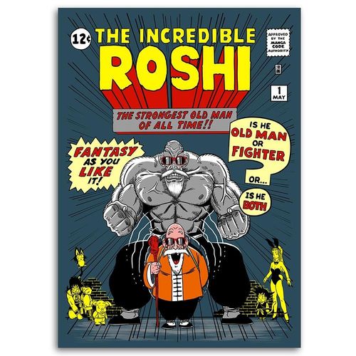 Deco Panel, Roshi Dragon Ball 50x70 na Arena.pl
