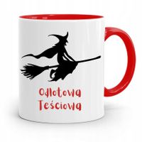 Kubek Czerwony Teściowej Odlotowa Teściowa Prezent Z Nadrukiem Ze Zdjęciem