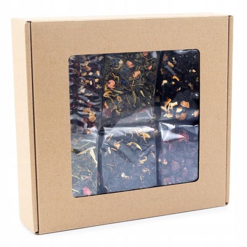 ZESTAW HERBAT mix smaków na prezent premium JAKOŚĆ 6 torebek na Arena.pl