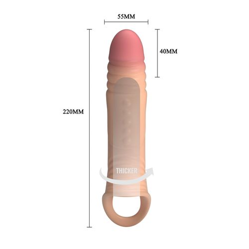 pretty love 8.7" vibrating penis sleeve na Arena.pl