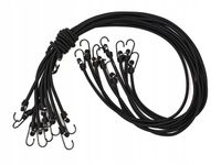 15X LINKA ELASTYCZNA Z HAKAMI METALOWYMI DO MOCOWANIA BAGAŻU PLANDEK 120CM