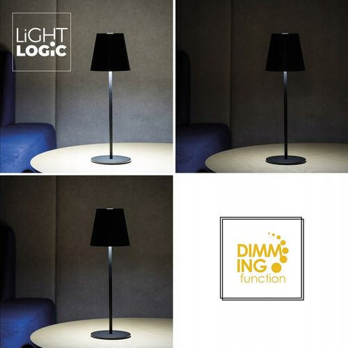 Lampka stołowa biurkowa LED LL WARS DIM CCT B czarna USB przenośna na Arena.pl