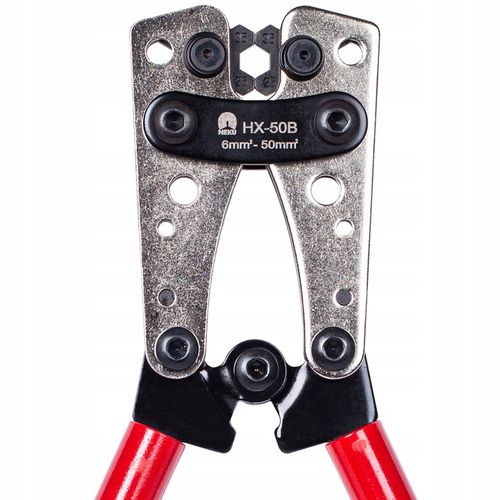 Zaciskarka do Końcówek Praska do Kabli Konektorów Tulejek 6-50mm2 HEX NEKU na Arena.pl