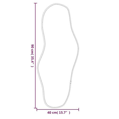 Lustro ścienne, złote, 90x40 cm na Arena.pl