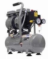 kompresor bezolejowy modelarski 9l 8bar 550w 2-tłoki odwadniacz kraft&dele