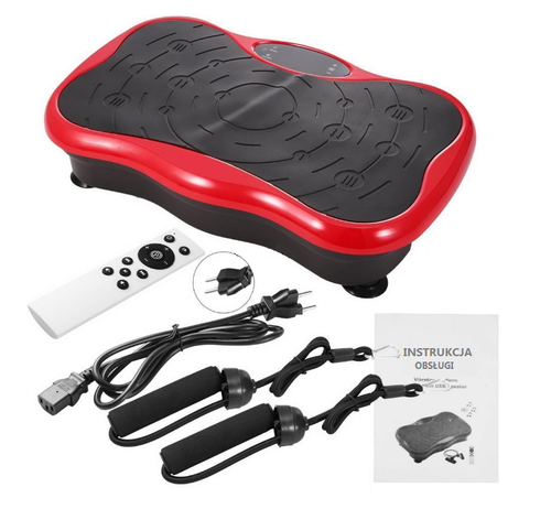 PLATFORMA WIBRACYJNA VIBRO SLIM SHAPER MASAŻER CZERWONY na Arena.pl