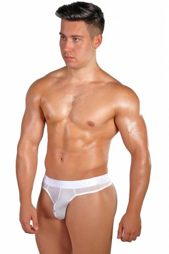 Stringi męskie Pinky Senson White Silk [MAXI] M na Arena.pl