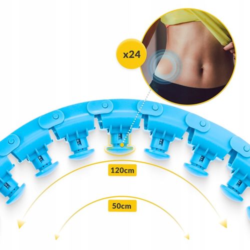 HULA HOP ODCHUDZAJĄCE Z OBCIĄŻENIEM OBCIĄŻNIKIEM SMART Z WYPUSTKAMI HULAHOP na Arena.pl