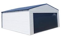 GARAŻ BLASZANY 6M X 6M DWUSPAD BRAMA SEGMENTOWA AUTOMAT 6X6 GB311