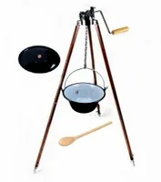 KOCIOŁEK WĘGIERSKI EMALIOWANY 8L STOJAK REGULOWANY